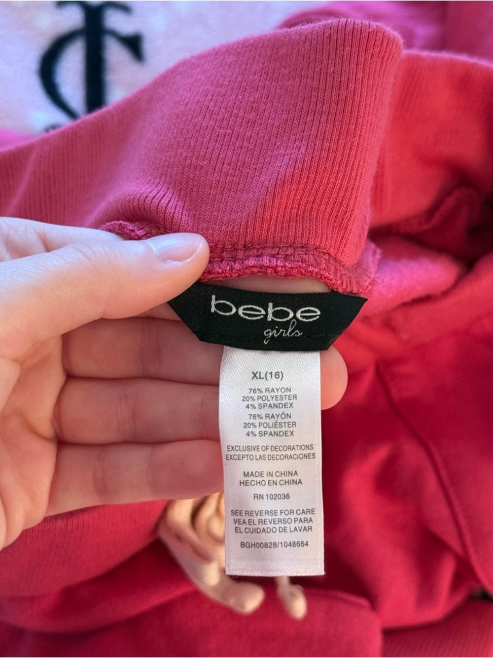 Bebe Rhinestone Joggers - Picture 5 of 5